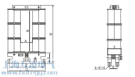 LYM-0.5 20000/5 -3000/5的(de)尺寸圖